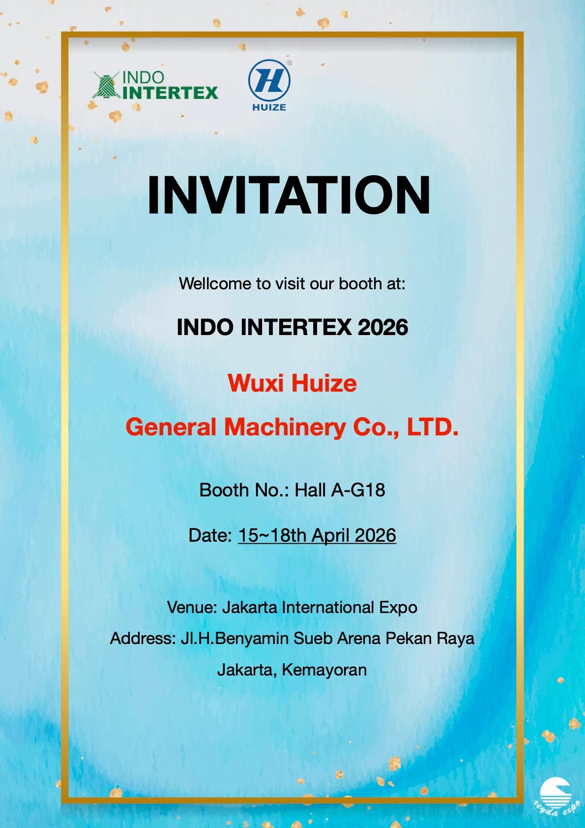 惠泽染机参加印尼雅加达展会