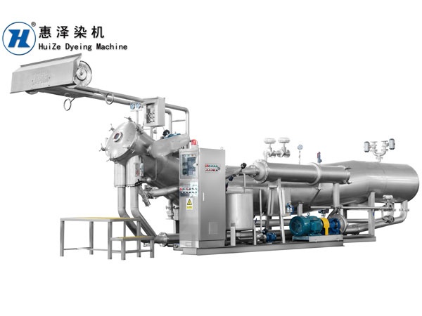 2024年01月节能染缸外贸出海案例｜无锡惠泽HZ650喷射染缸装箱出口巴基斯坦 涤纶梭织布专用染色设备